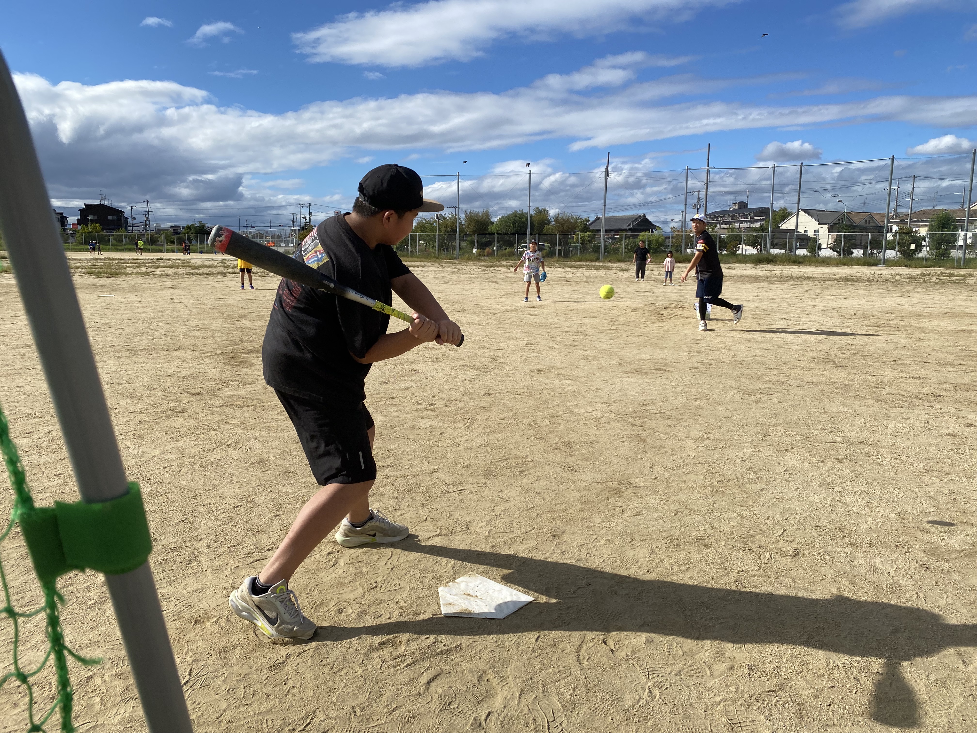 野球の試合の風景
