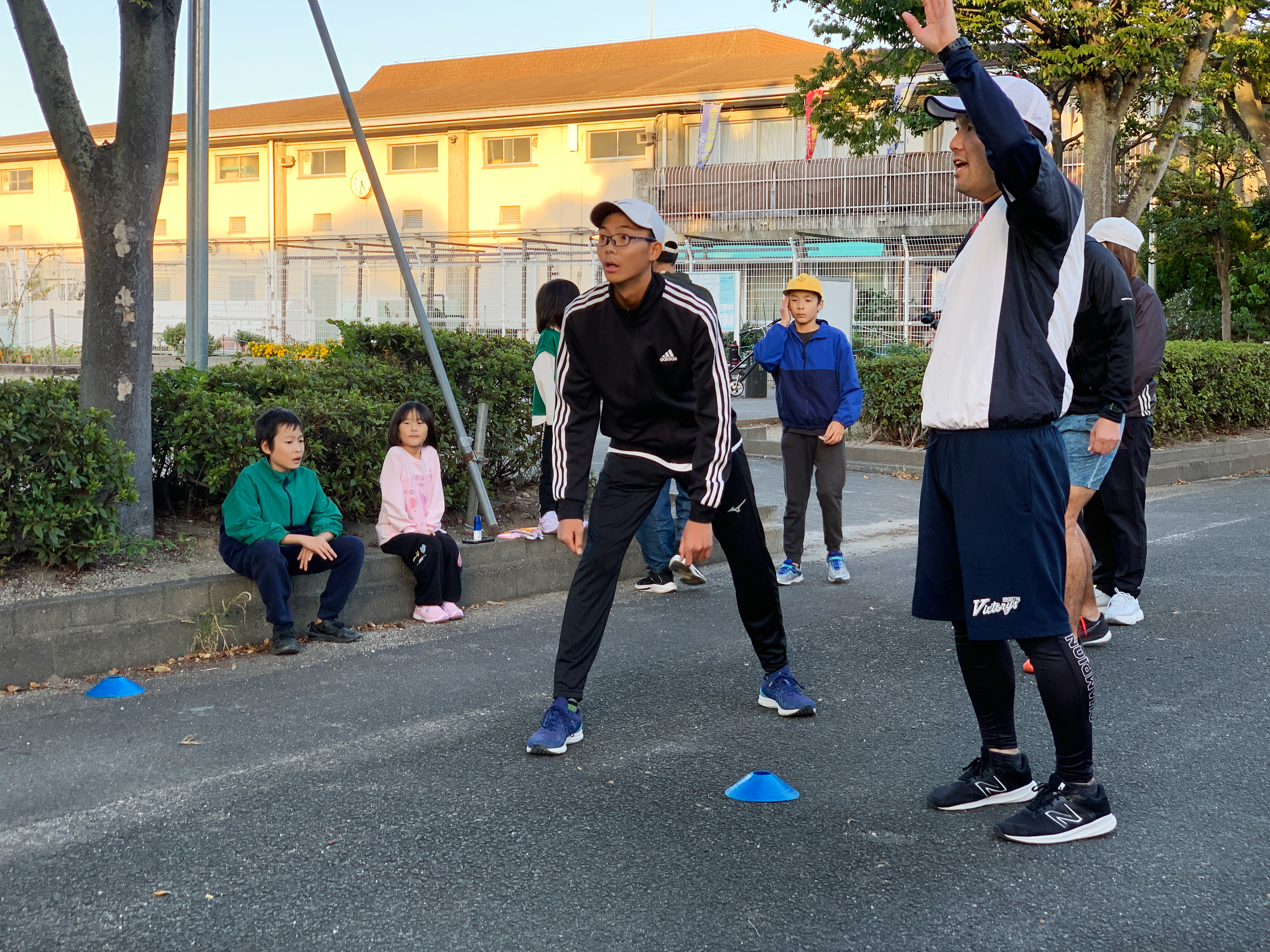 ダッシュをしている子ども達